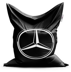 Sablio Sedací vak Classic Logo 2 Čierna - 150x100 cm