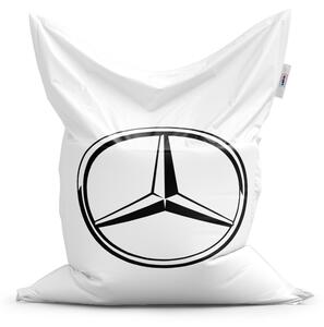 Sablio Sedací vak Classic Logo 1 Biela - 150x100 cm