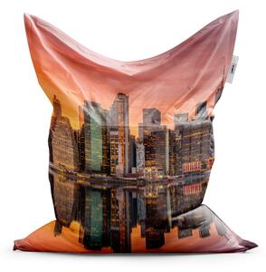 Sablio Sedací vak Classic New York Západ slnka - 150x100 cm