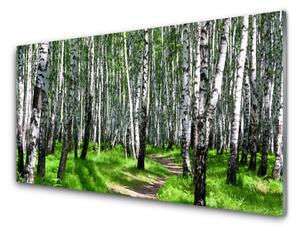 Nástenný panel  Stromy tráva príroda 125x50 cm