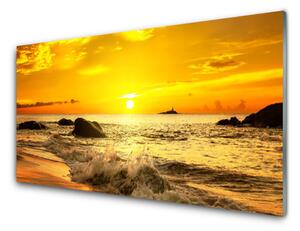 Obraz na skle Oceán pláž príroda 125x50cm