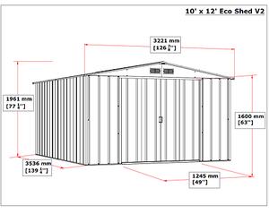 Záhradný domček Duramax COLOSSUS ECO XXL 11,6 m2 - antracit