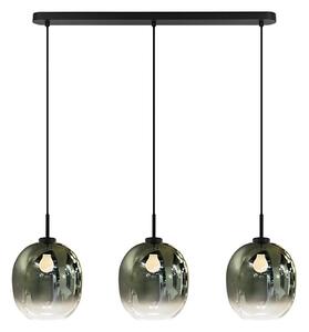 Závesné svietidlo MIRROR na lanku 3xE27/14W/230V dymovo čierne