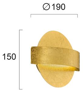 LED nástenné svietidlo KOBEN LED/11W/230V zlaté
