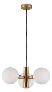 Luster na lanku GLOBE 3xE14/7W/230V zlatý