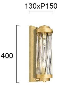 Nástenné svietidlo KAROLINA 2xE14/40W/230V zlaté