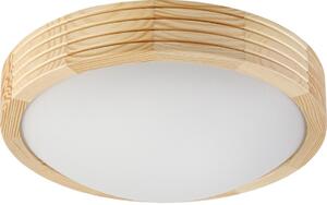 Stropné svietidlo NATURAL MODERN SLIM 1xE27/15W/230V, priemer 27,5 cm, borovica