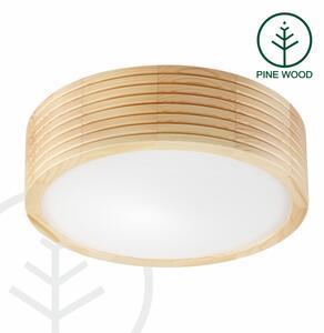 Stropné svietidlo NATURAL MODERN 1xE27/15W/230V pr. 27,5 cm borovica