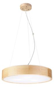 Luster na lane NATURAL MODERN 3xE27/15W/230V priemer 47,5 cm borovica