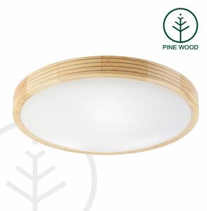 Stropné svietidlo NATURAL MODERN SLIM 3xE27/15W/230V priemer 47,5 cm borovica