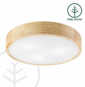 Stropné svietidlo NATURAL MODERN 3xE27/15W/230V priemer 47,5 cm borovica