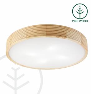 Stropné svietidlo NATURAL MODERN 4xE27/15W/230V pr. 58 cm borovica