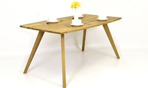 Masívny dubový stôl - oválny GOLEM 140,160,180