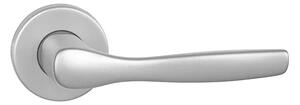 Dverové kovanie MP Luxor - R (F1 - Strieborný elox), kľučka-kľučka, Bez spodnej rozety, MP F1 stříbrný elox
