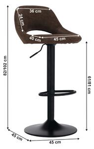 Barová stolička Losarr (hnedá). Vlastná spoľahlivá doprava až k Vám domov. 1064638