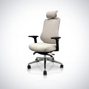 Ergonomická kancelárska stolička svetlobéžová AXIS
