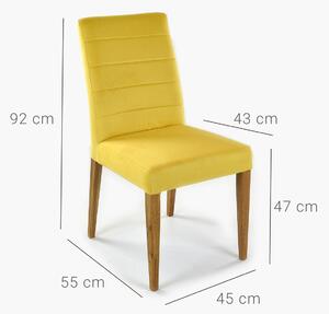 Jedalenská stolička žltá, MADRID