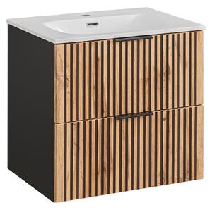 Kúpeľňová skrinka s umývadlom XILO U60/2 | 60 cm