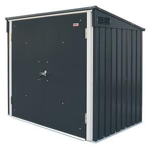 Úložný box na smetné nádoby 1477 l, 154,2 x 96 x 130,5 cm, kovový, antracit DURAMAX 74051