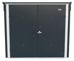 Úložný box na smetné nádoby 1477 l, 154,2 x 96 x 130,5 cm, kovový, antracit DURAMAX 74051