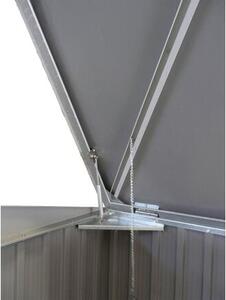 Úložný box na smetné nádoby 1477 l, 154,2 x 96 x 130,5 cm, kovový, antracit DURAMAX 74051
