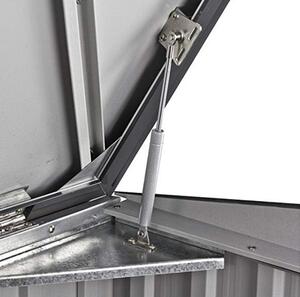 Úložný box na smetné nádoby 1477 l, 154,2 x 96 x 130,5 cm, kovový, antracit DURAMAX 74051