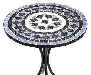 PALAZZO Stôl s mozaikou - modrá/biela