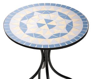 PALAZZO Záhradný stôl s mozaikou - modrá/krémová
