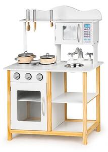 Drevená kuchynka pre deti + doplnky Ecotoys