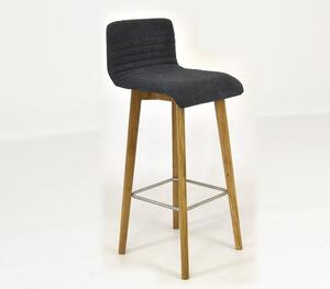 Barová stolička dub AROSA / 2 farby látky