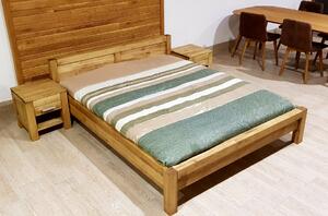 Manželská postel z masivu L 5 Antic - olej (140,160,180 až 200 x 200 )