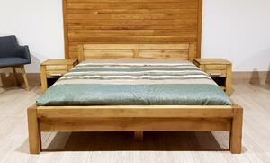 Manželská postel z masivu L 5 Antic - olej (140,160,180 až 200 x 200 )