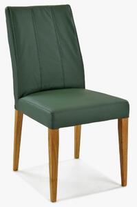 Moderná kožená jedálenská stolička v retro štýle (Klaudia)