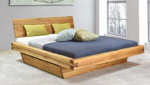 Dubová posteľ z hranolov Matuš (160 x 200 a 180 x 200)