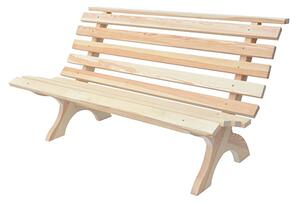 Retro drevená lavica 150 cm - prírodná ROJAPLAST 246150