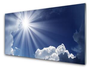 Nástenný panel  Slnko krajina 125x50 cm