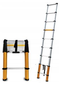 Hliníkový teleskopický rebrík 9-stupňový 150 kg