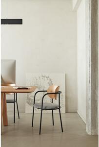 Sivá jedálenská stolička v dekore duba Eclipse - Teulat