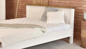 Biela manželská postel z dreva (160 x 200 alebo 180 x 200 ) - FRANCÚZSKY NÁBYTOK
