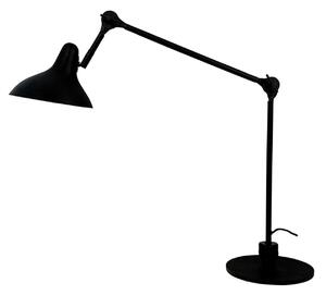 Stolové Lampa Dyberg Larsen, Lotus, Čierna, Obývacia izba, Kov, Škandinávsky