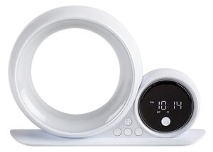 RABALUX 76109 Wakeway dekoračná stolná lampička s hodinami LED 5W RGB biela