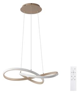Brilagi - LED stmievateľný luster na lane INFINITY LED/55W/230V 50x50 cm béžový + diaľkové ovládanie