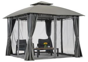Záhradný pavilón Garden Point Sicily 3x3m antracitový
