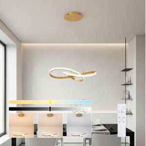Brilagi - LED stmievateľný luster na lanku INFINITY LED/55W/230V 50x50 cm zlatý + DO