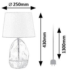 RABALUX 74228 Apolonia stolná lampička D250mm 1xE27 šedá