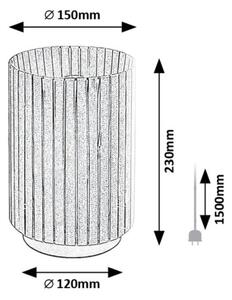 RABALUX 74212 Revan stolná lampička D150mm 1xE27 čierna, šedá