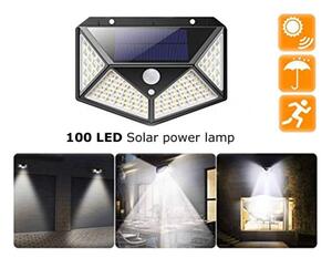 ISO 10720 Solárne osvetlenie 100 LED SMD s pohybovým senzorom