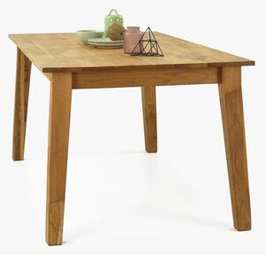 Dubový stôl MIREK ( 160 x 90 cm) + jedálenské stoličky AROSA