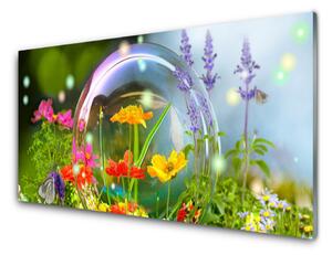 Nástenný panel  Kvety rastlina príroda 125x50 cm