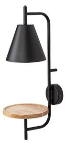 RABALUX 71293 Azome nástenné svietidlo s vypínačom D150mm 1xE27 čierna, drevo